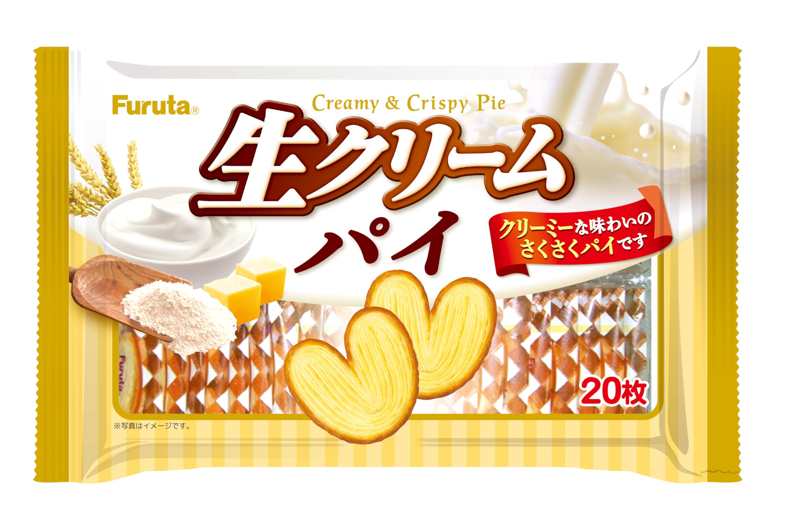 Amazon.co.jp: フルタ 生クリームパイ 20枚×10入 : 食品・飲料・お酒
